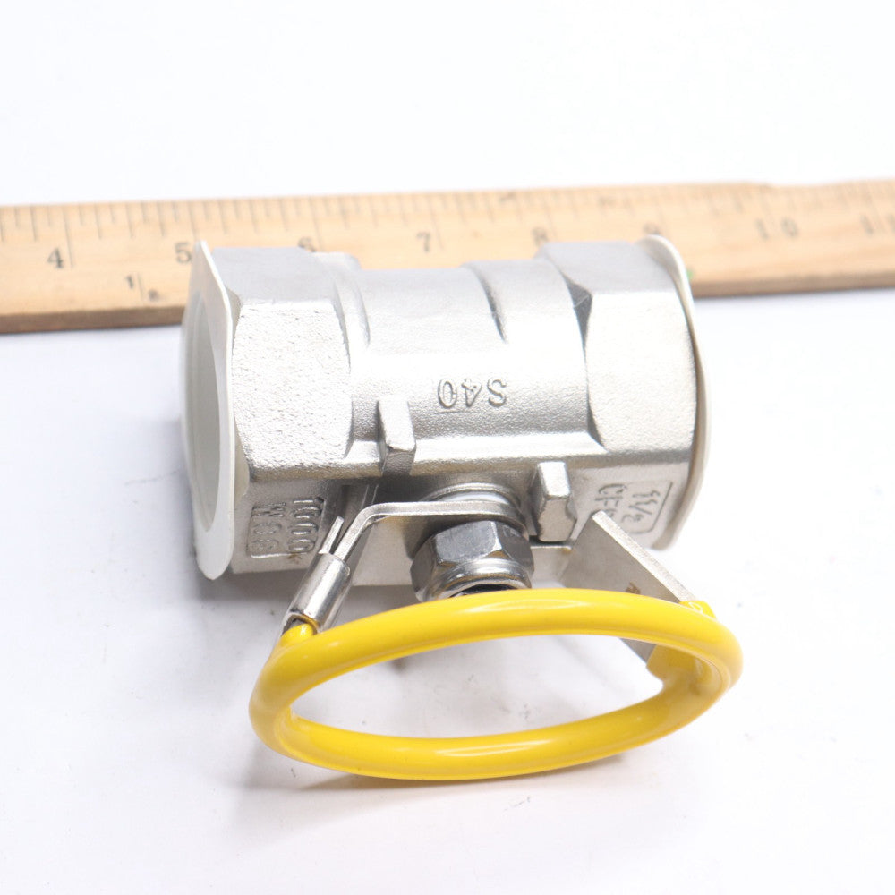 Flow Tek Ball Valve 1000WOG Stainless Steel 1-1/2" NPT 1960150-11A00SSRR-NN