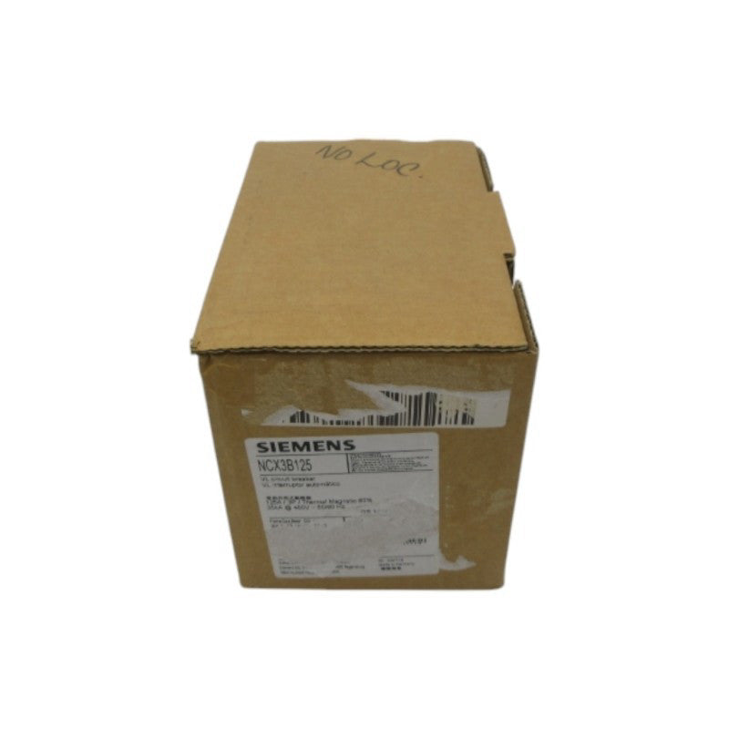 SIEMENS NCX3B125 3VL1112-1KM30-0AA0 480V 125A NSMP