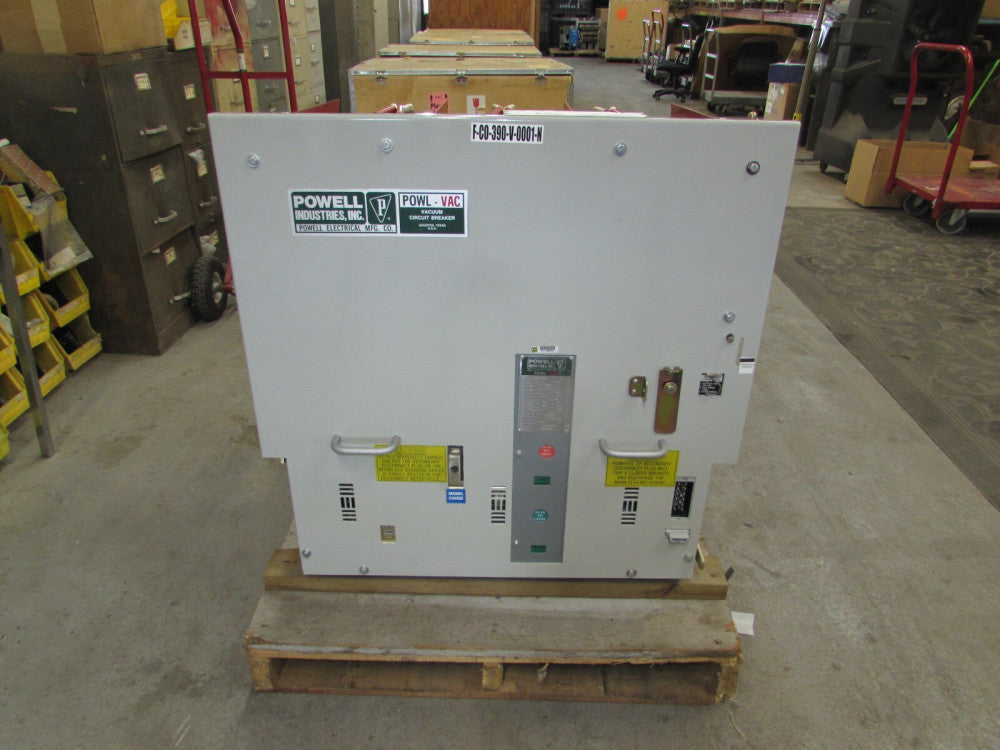 POWELL INDUSTRIES 5PV250-1, VACUUM CIRCUIT BREAKER, 1200A ,4.76kV W/TEST REPORT!
