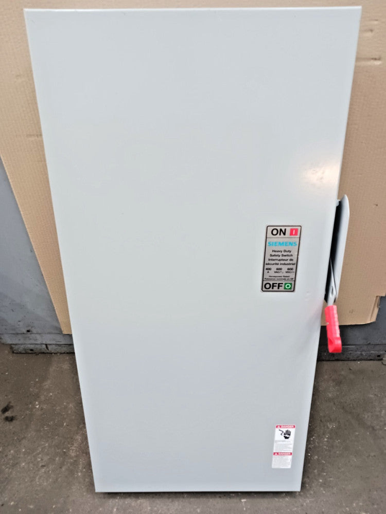 Siemens 400 Amp Fusible Heavy Duty Safety Switch 3 Pole 600 VAC / VDC HF365NA