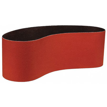 3M Cubitron 7000119523 Sanding Belt, 6 In W, 48 In L, Coated, Ceramic, 80 Grit,