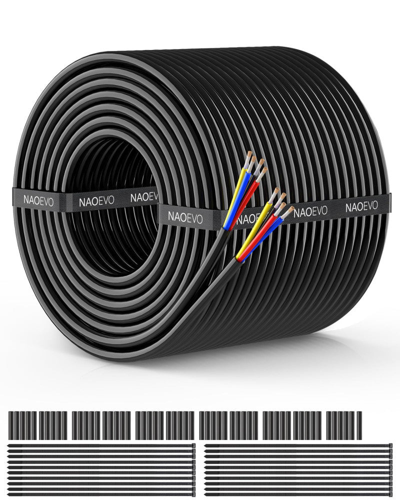 18 Gauge Wire 4 Conductor Wire, 18 AWG 4 Core Stranded PVC Cable, Tinned Copp
