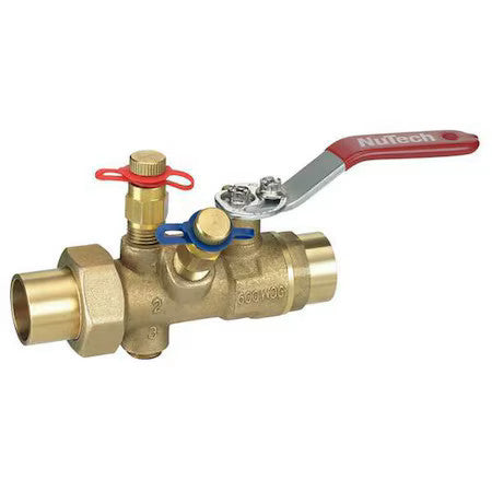 Nutech Mb3e-3A-125S-125S Manual Balancing Valve,1-1/4 In,Sweat