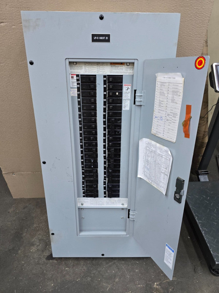 Cutler Hammer PRL1 Main Lug Panelboard 225 Amp 208Y/120 VAC 3Ø 4 Wire 42 Space