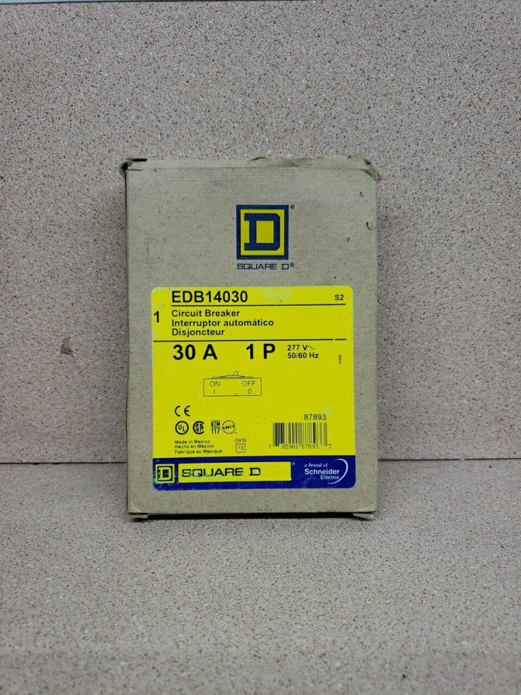 Square D 30A 1-Pole Circuit Breaker EDB14030 NEW OLD STOCK