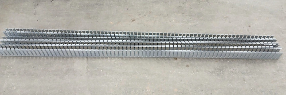 PANDUIT PANEL FABRICATION WIRE DUCT G1X3LG8 WIDE SLOT LENGTH 6 FT.  LOT OF 4
