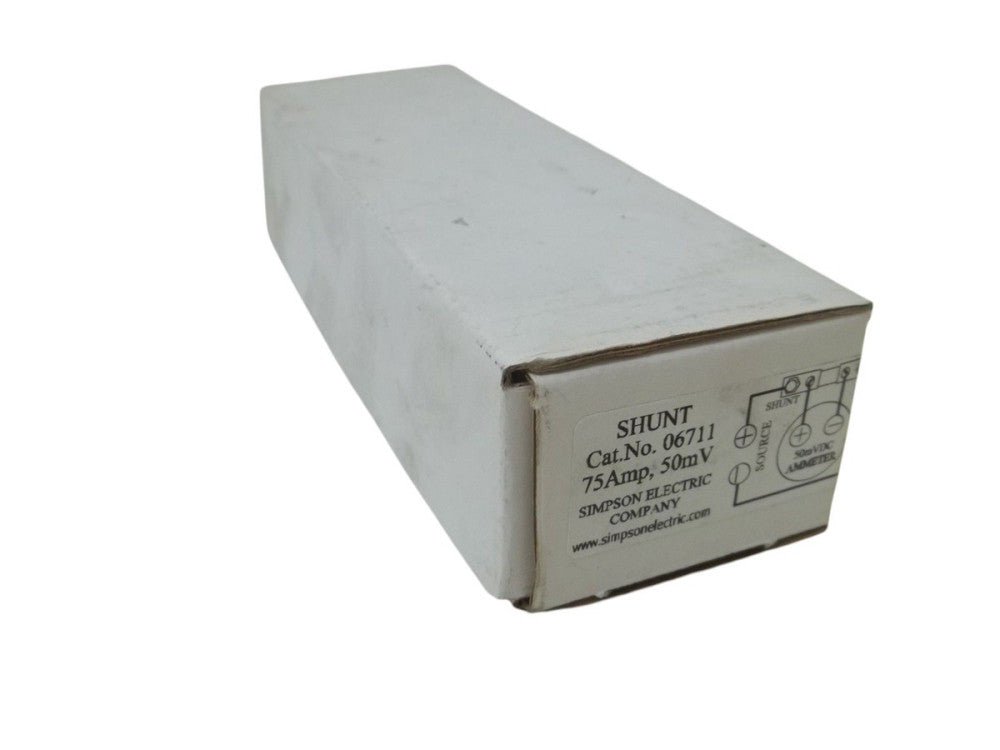 SIMPSON ELECTRIC COMPANY 06711 SHUNT 75AMP, 50MV NSMP
