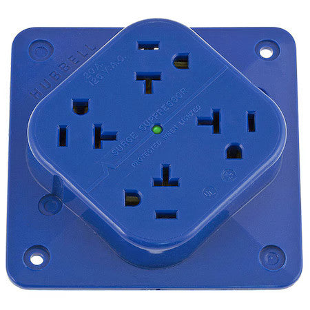 Hubbell Wiring Device-Kellems Hbl420s Straight Blade Receptacle, 5-20R, 20 A,