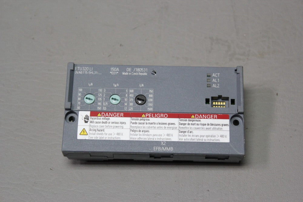 SIEMENS ELECTRONIC CIRCUIT BREAKER TRIP UNIT ETU320 LI