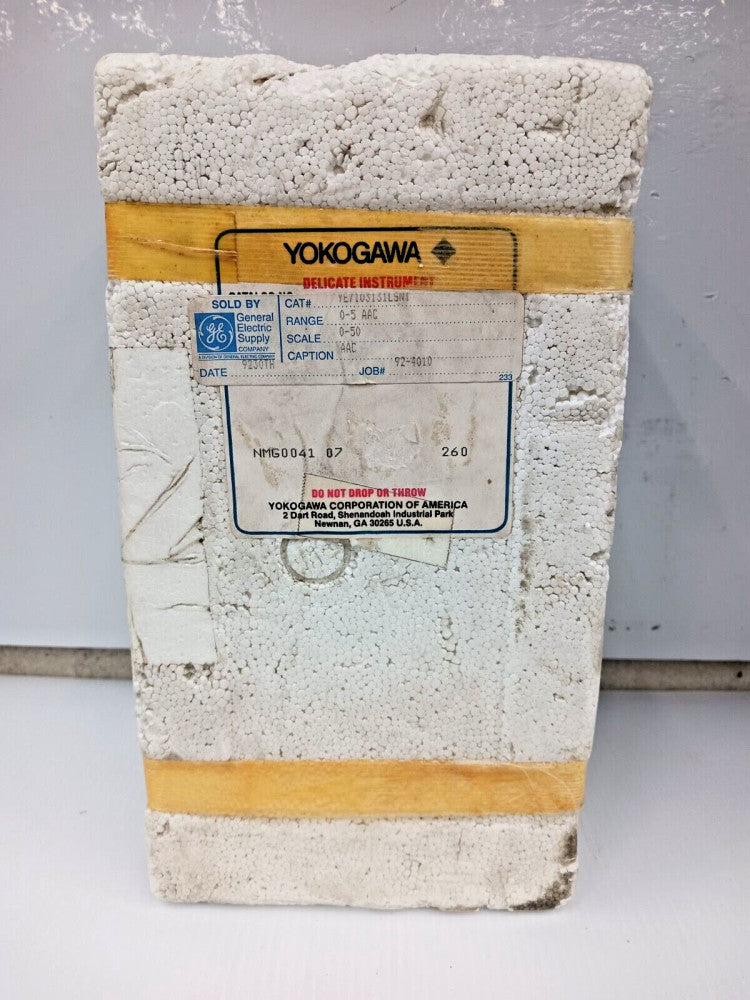 NEW GE YOKOGAWA PANEL METER 0-5 AAC 0-50 RANGE YE/103131LSNT