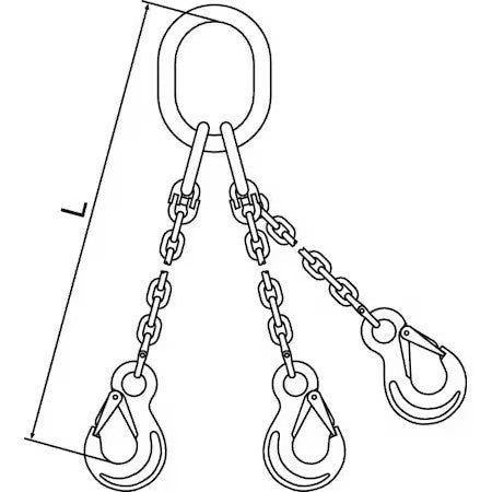 Pewag 7G120tos/5 Chain Sling,G120,Tos,Alloy Steel,5 Ft. L