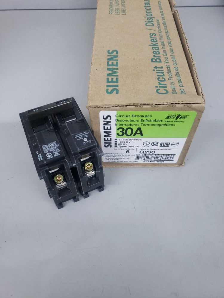 1 NEW Siemens ITE Q230 2 Pole 30A Stab In Breaker NEW Breakers