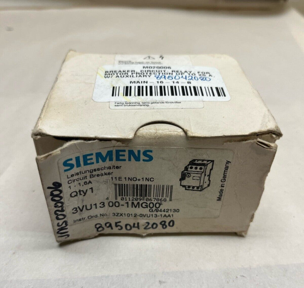 Siemens 3VU13 00-1MG00 Circuit Breaker (WI)