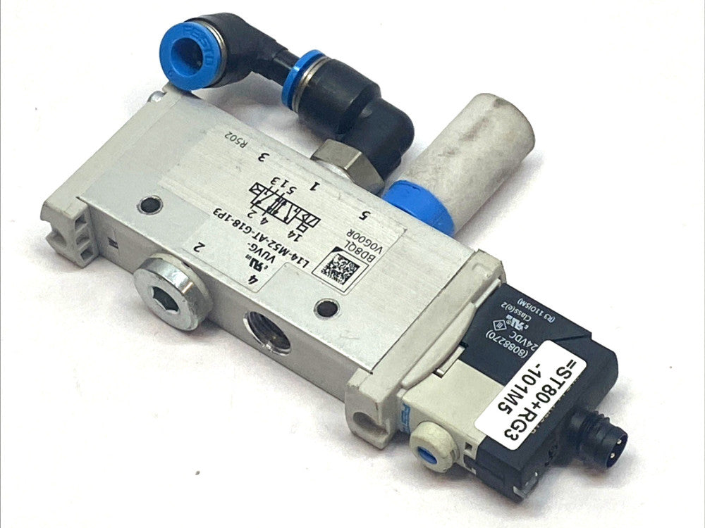 Festo VUVG‑L14‑M52‑MT‑G18‑1R8L 5/2 Monostable Solenoid Valve 14 mm 8021508