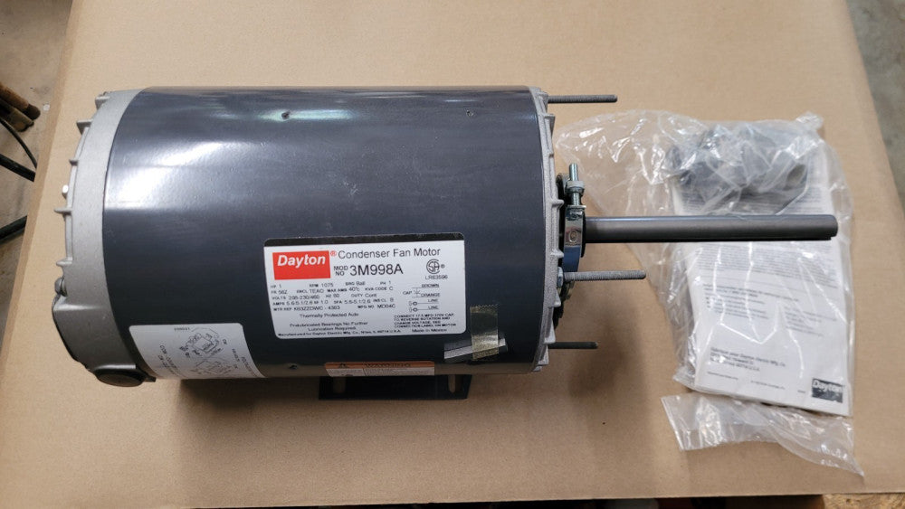 Dayton 3M998A Condenser Fan Motor 1ph 208-230/460V 1HP