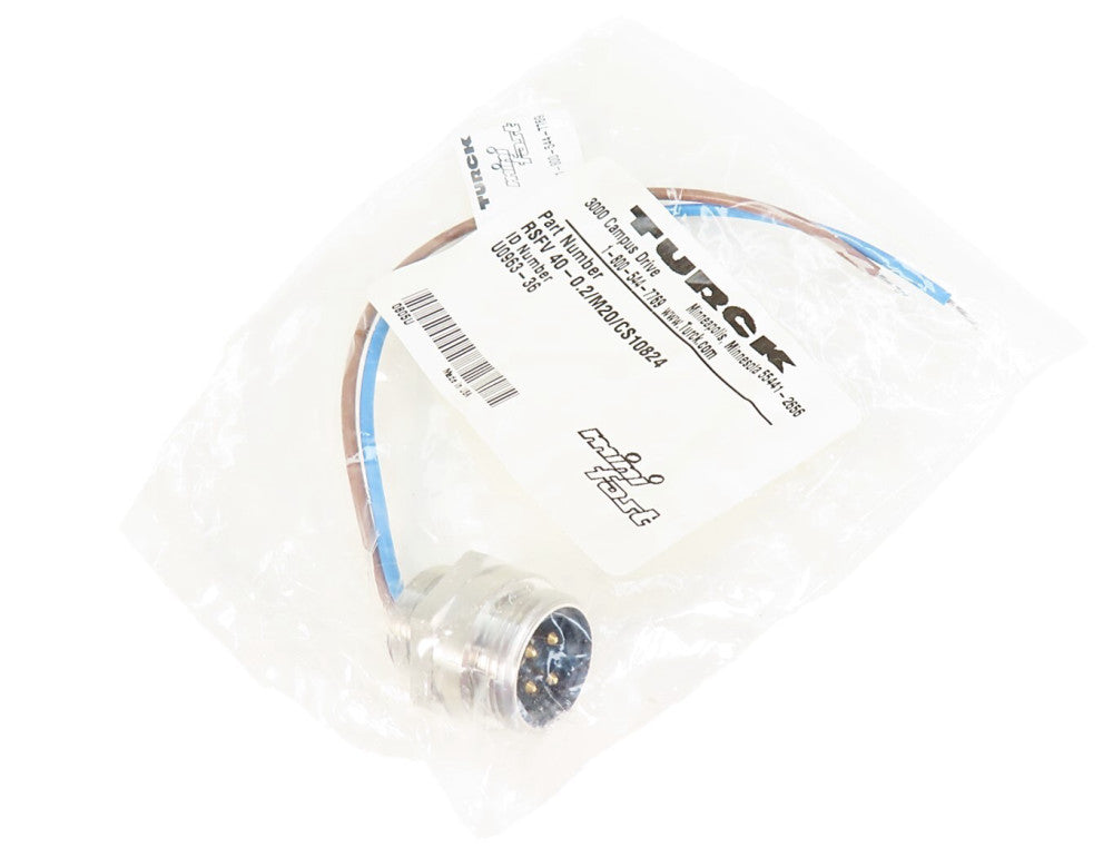 Turck RSFV 40-0.2/M20/CS10824 U0963-36 4-Pin 2-Wire NEW