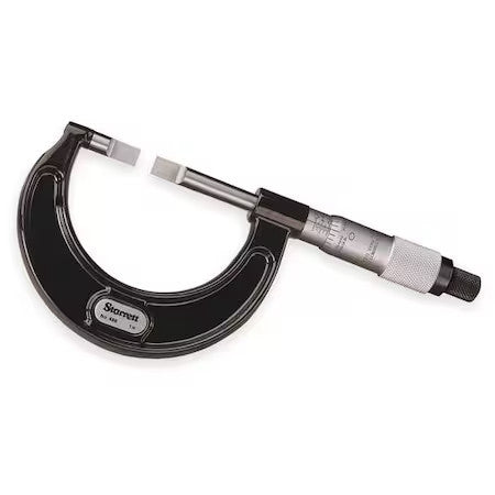Starrett 486P-1 Blade Type Micrometer,1",Ratchet