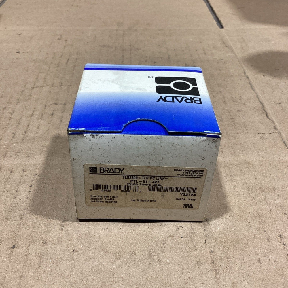 BRADY PTL-19-427 Printer Label, NOS