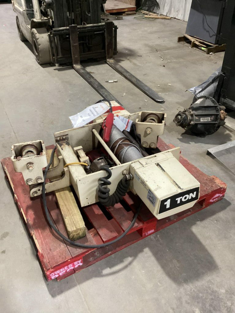 Coffing 1 Ton Hoist On Trolley 20' WRT2010 3LH 230/460V