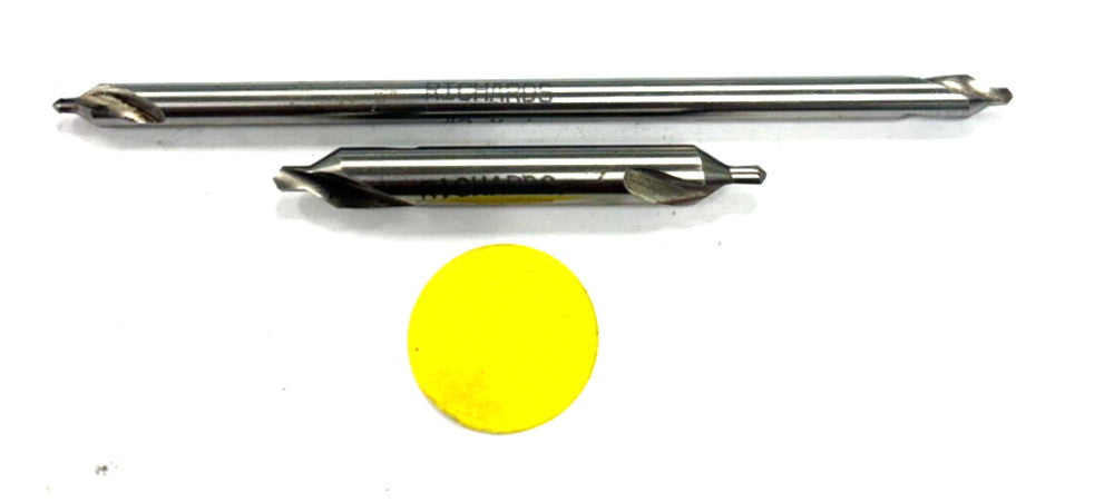 RICHARD #3 AND #2 X 4" HSS CENTER DRILL LOT OF 2