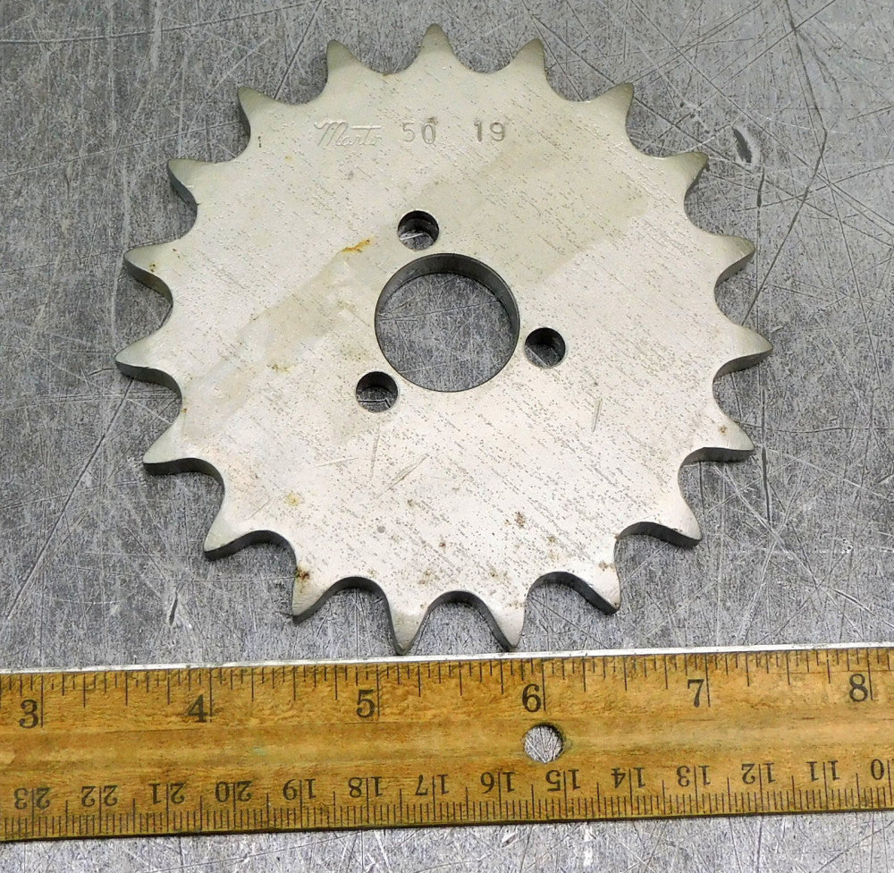 Martin 50A19 A-Plate Roller Chain Sprocket #50 19 Teeth 3/4" Bore