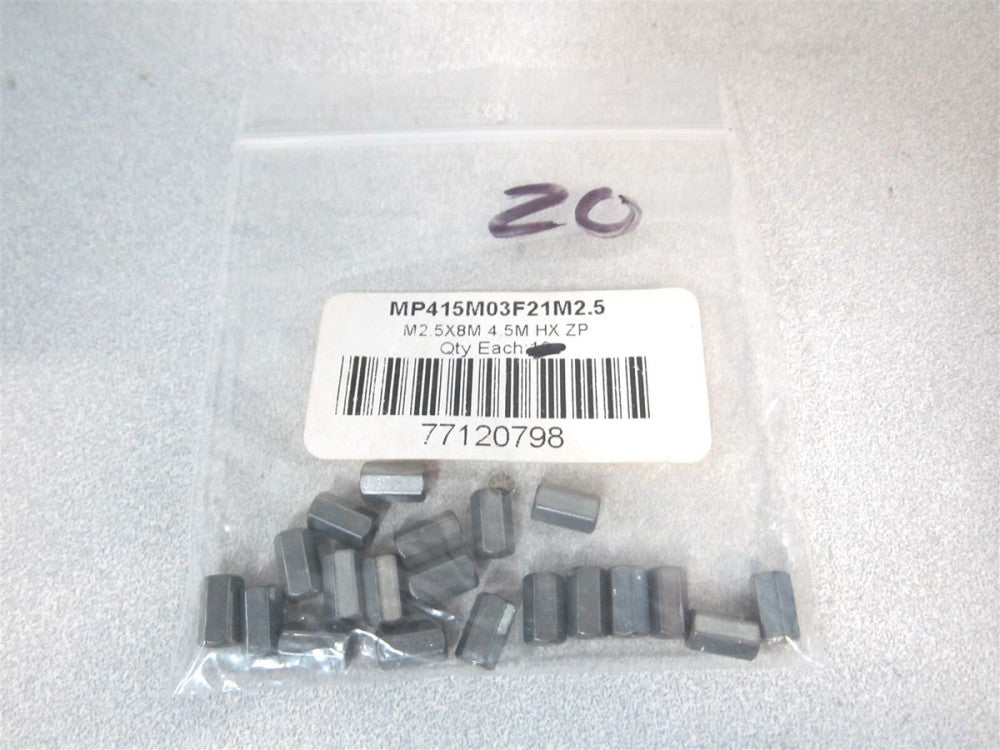 Electro (MP415M03F21M2.5) M2.5 x 0.45 Female Hex Circuit Board Standoff - Qty 20