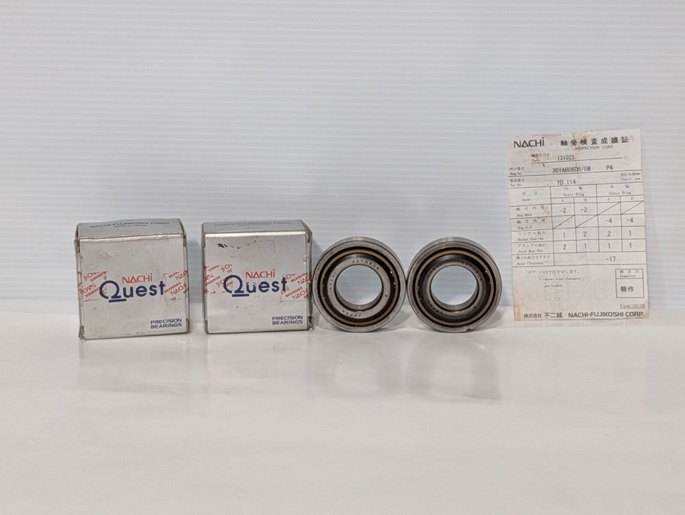 Lot of 2: Nachi Fujikoshi 30TAB06DB/GM Quest Precision Bearings