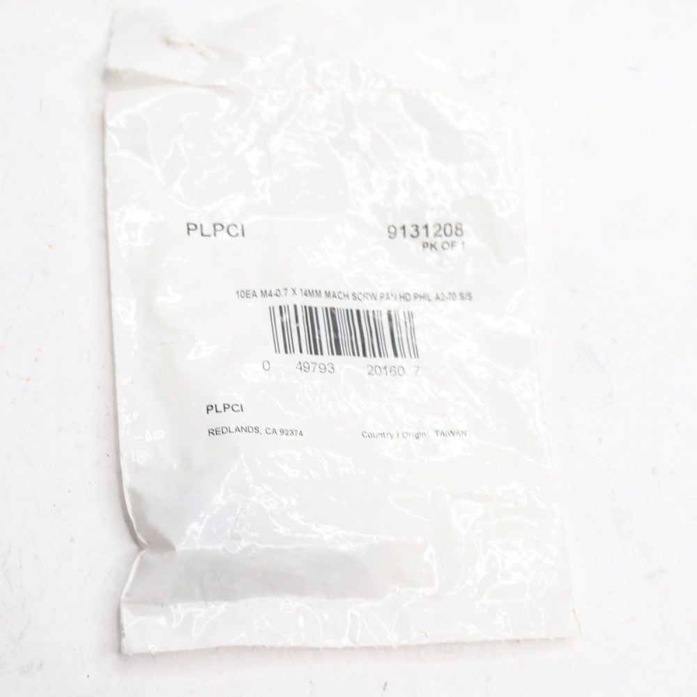 (10-Pk) Prime-Line Phillips Pan Head Machine Screws M4-0.7 X 14mm