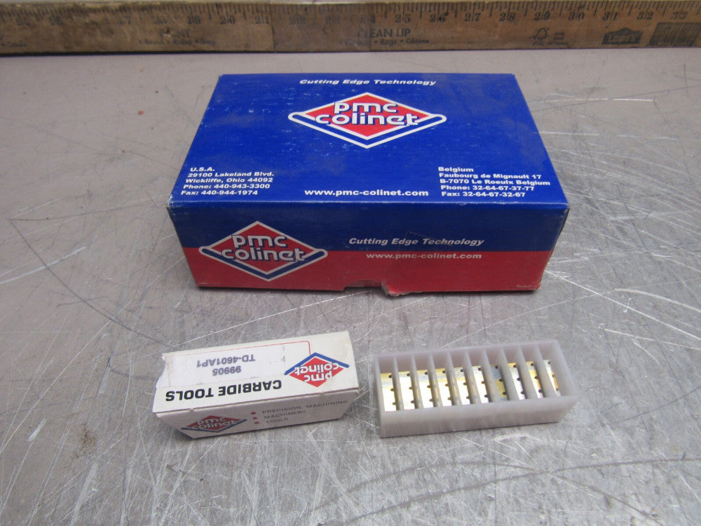CASE OF 10QTY PMC COLINET CARBIDE TOOLS TD-4601AP1 99905 NEW IN THE BOX !!
