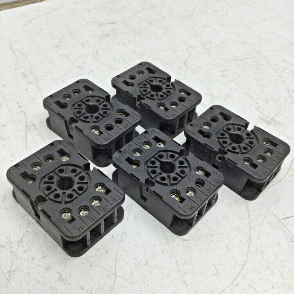 8 Pin Relay Socket LR25579, 380V 10A, EB7, 4A 300VAC (LOT of 5)