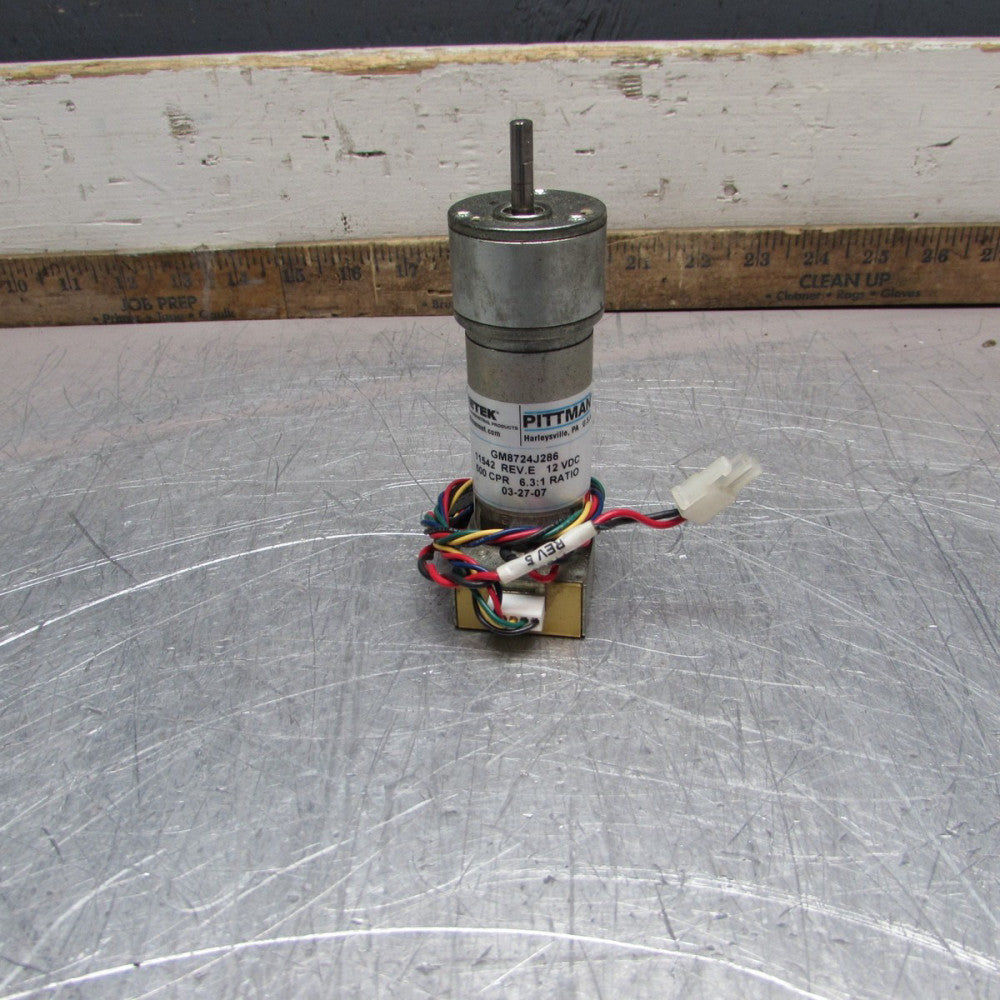 NEW! Pittman GM8724J286 ,Gearmotor, 12VDC, 6.3:1 Ratio, 500CPR, NOS! MAKE OFFER!
