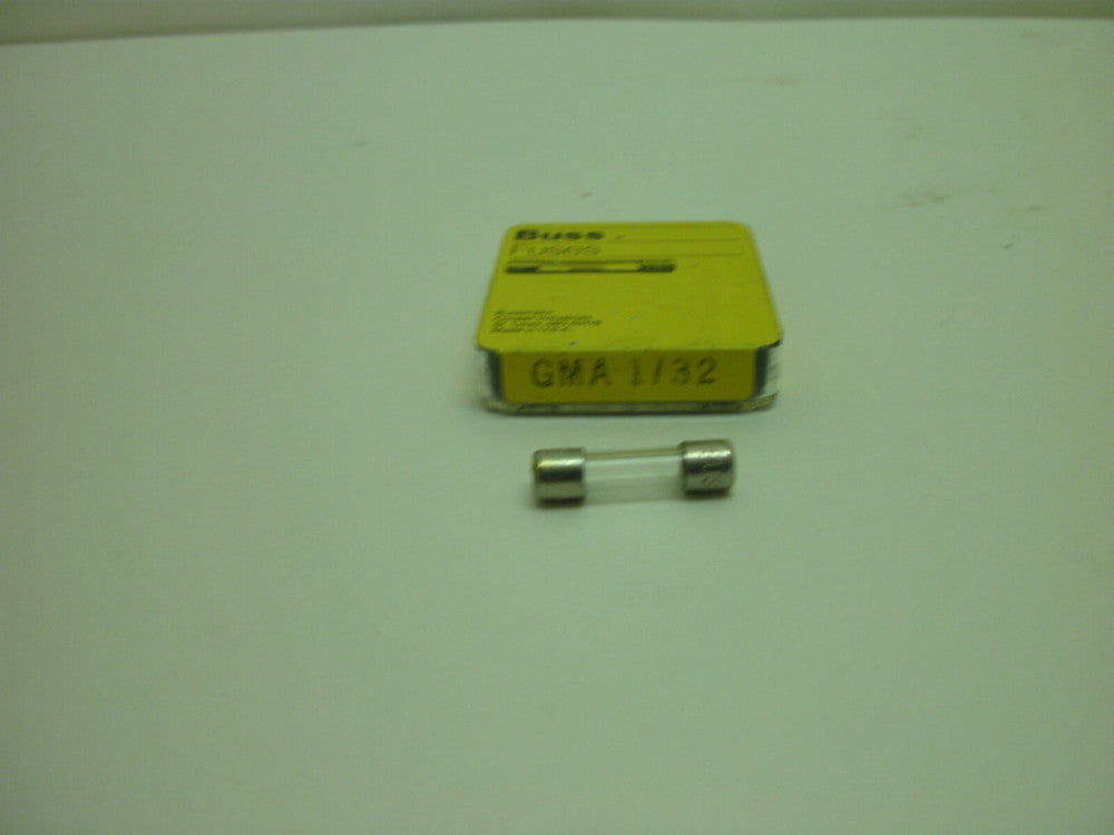 BUSSMANN GMA 1/32 FUSE 1/32 AMP 250V GLASS 5X20 1- (PACK OF 5) NEW IN BOX