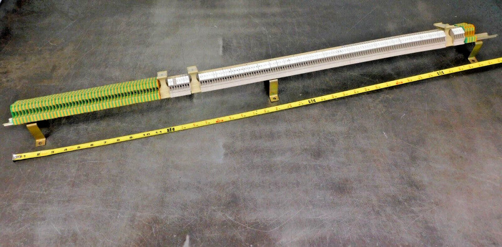 Weidmuller EK2.5/35 Ground Terminal Block DIN Rail Lot of 165 Pieces Plus Rail