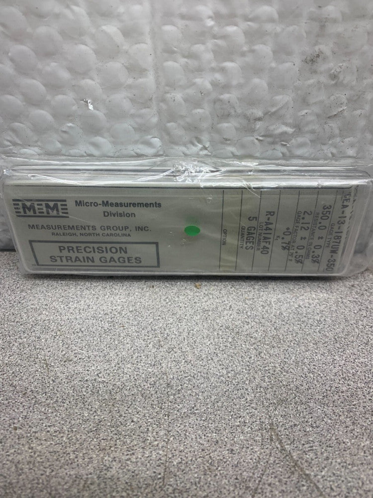 NEW PACK OF 5 MICRO-MEASUREMENTS PRECISION STRAIN GAGES CEA-13-187UW-350
