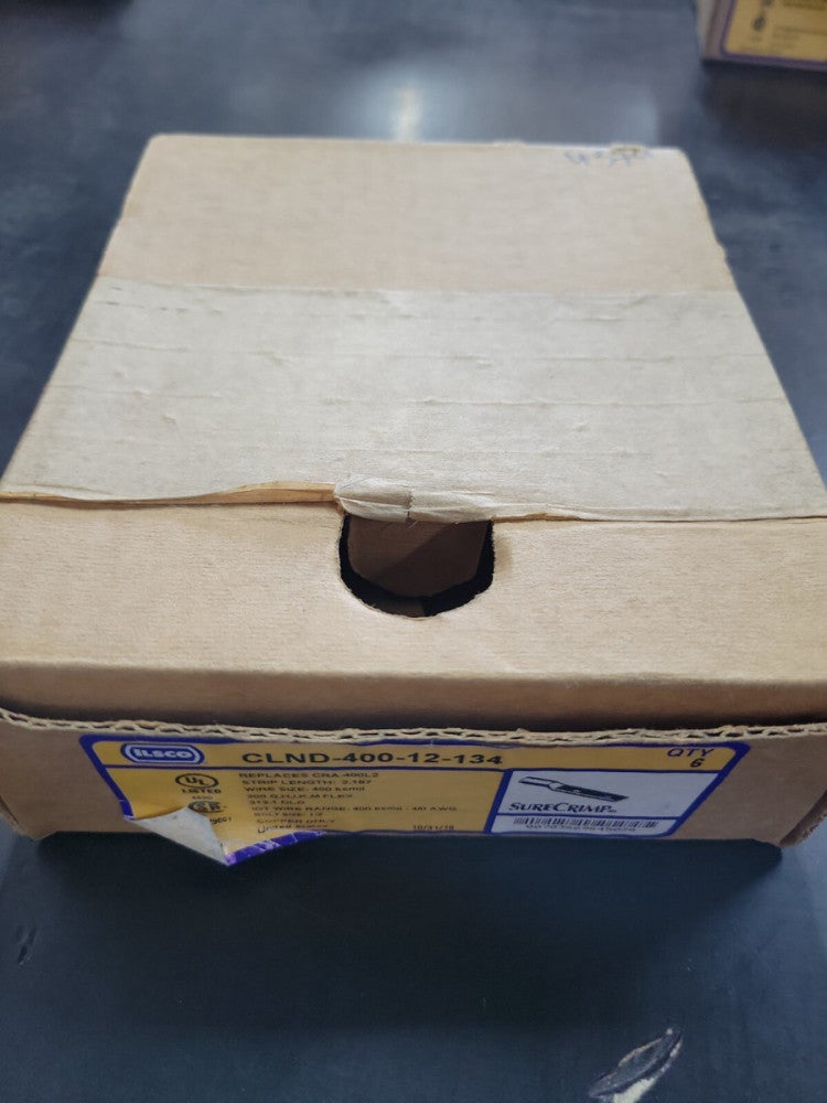 New! Ilsco CLND-400-12-134 400 KCMIL Crimp 2 Hole