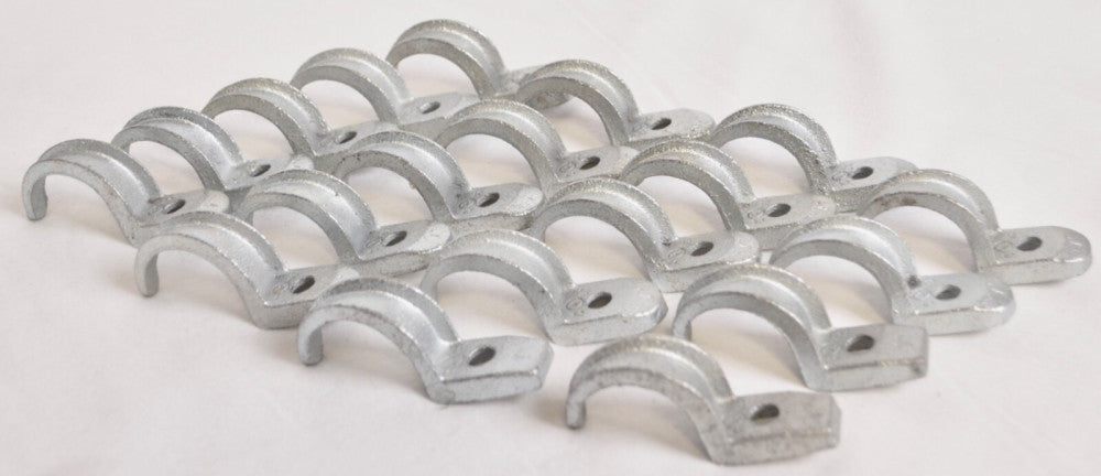 19 Count 1" Conduit Clamp One-Hole Pipe Straps Malleable Iron Lot