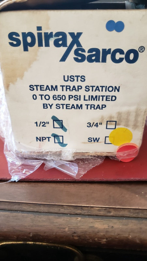 1/2" Spirax Sarco 73405 USTS NPT Threaded 0-650PSI Steam Trap Station (S1-C256)