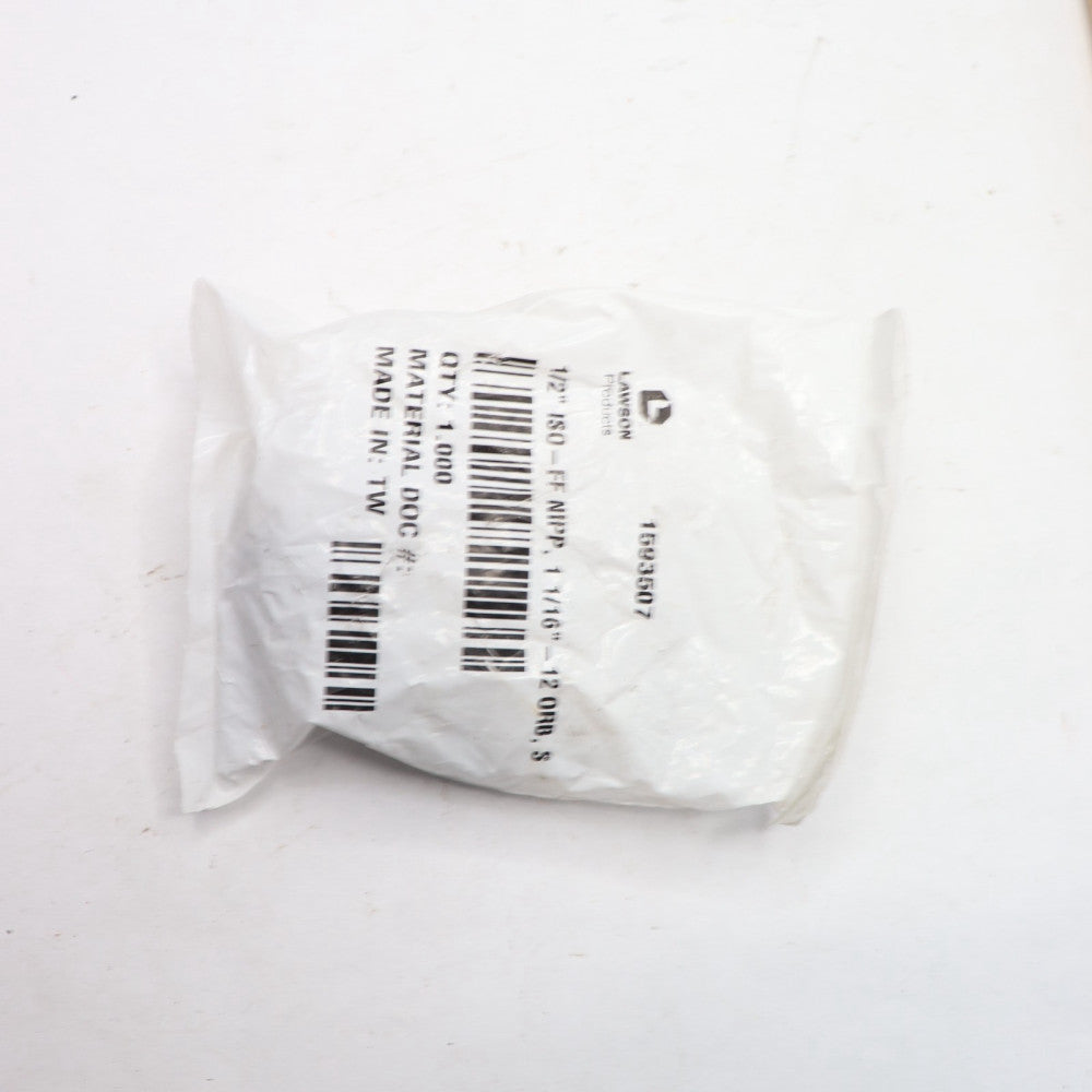 Lawson Products Nipple Steel 1-1/16"-12 Female x 1/2" Body 1593507