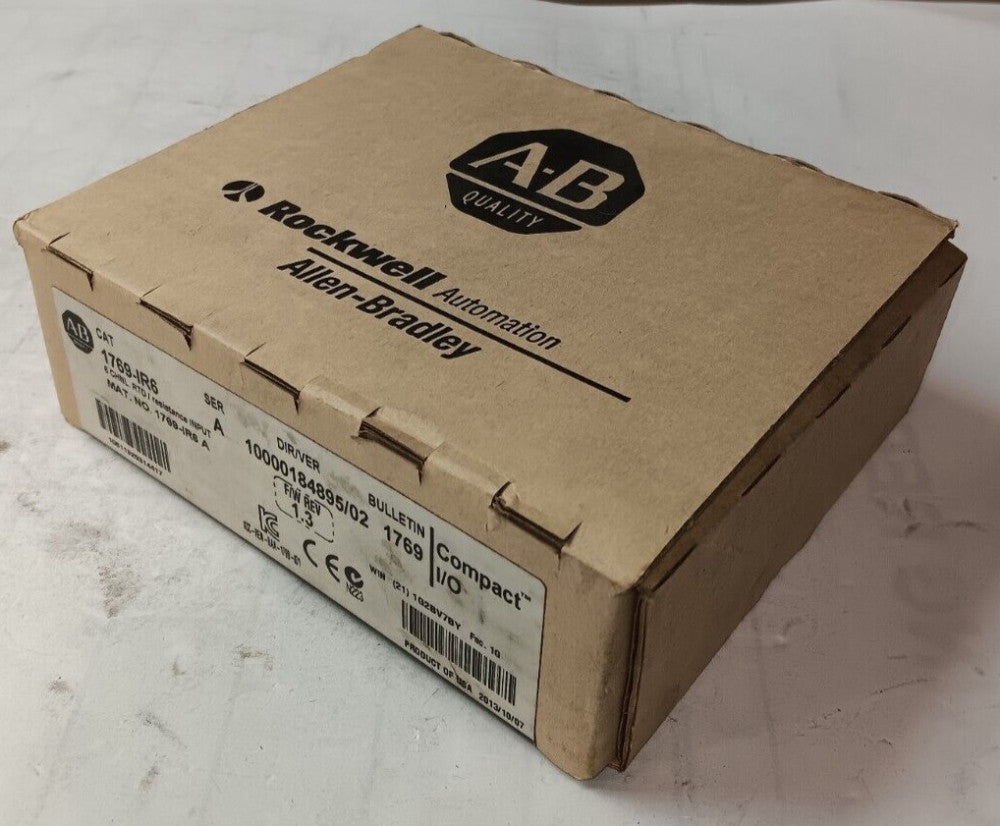 NEW ALLEN BRADLEY 1769-IR6 COMPACT I/O 6 CHANNEL RTD/ RESISTANCE INPUT MODULE