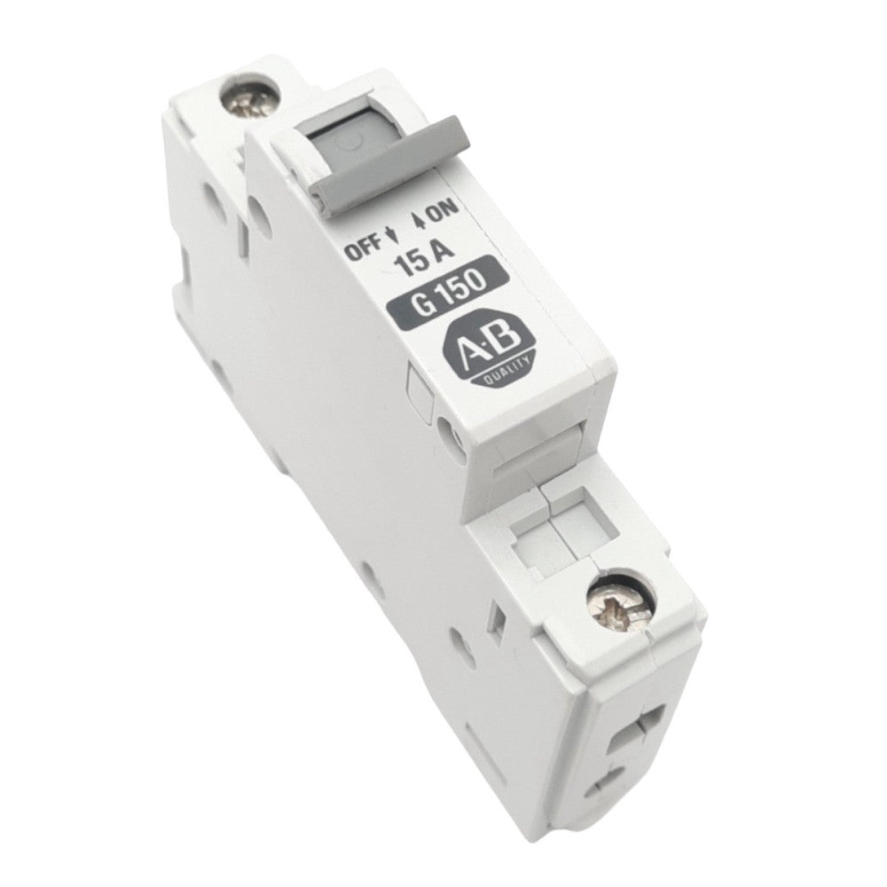 Allen Bradley 1492-CB1G150 Circuit Breaker, 1-Pole, 15A, 277VAC Max, DIN Rail