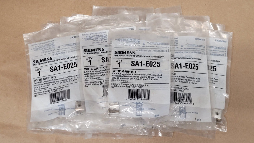 Lot Of 18 Siemens SA1-E025 Circuit Breaker Wire Grip Kit