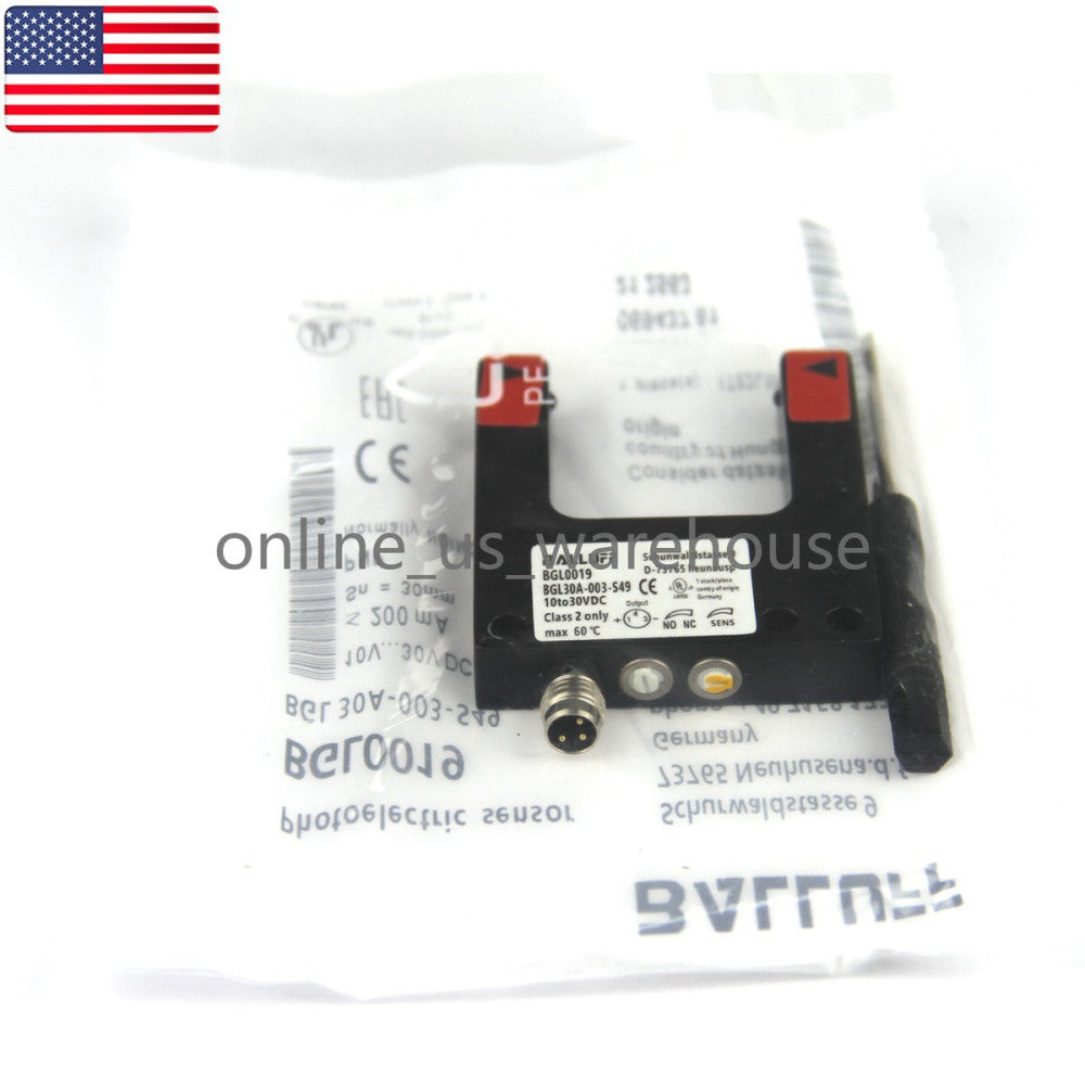 NEW BALLUFF BGL 30A-003-S49 BGL0019 Photoelectric Sensor - US Stock