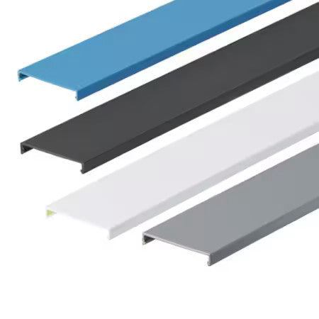 PANDUIT C4IB6 Flushed Duct Cover, PVC, 4" x 1' (6-Pack), Intrinsic Blue