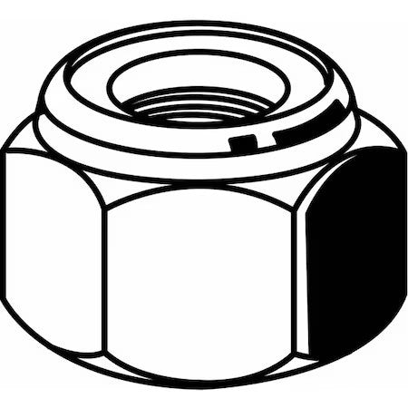 Zoro Select U51718.025.0001 Nylon Insert Lock Nut, 1/4"-20, 18-8 Stainless