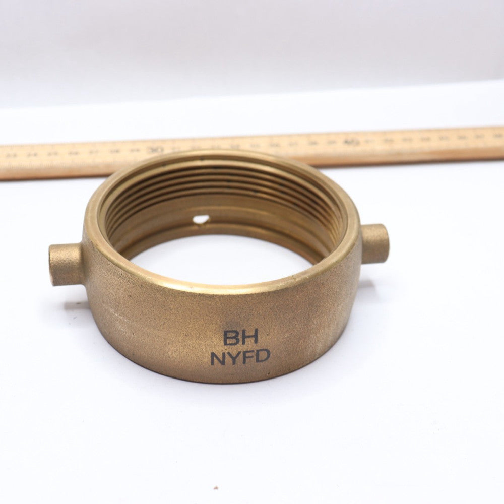 Fire Hose Adapter Swivel NST BR 3-1/2" 5910-G-NYFD-PR