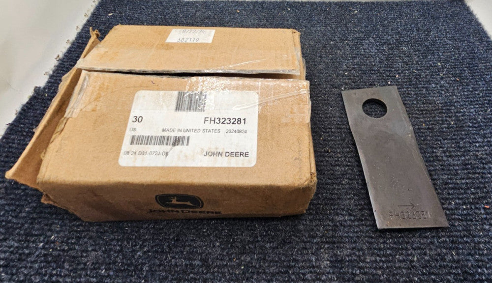(QTY 30) John Deere FH323281: Counterclockwise Knife for 500R, C350