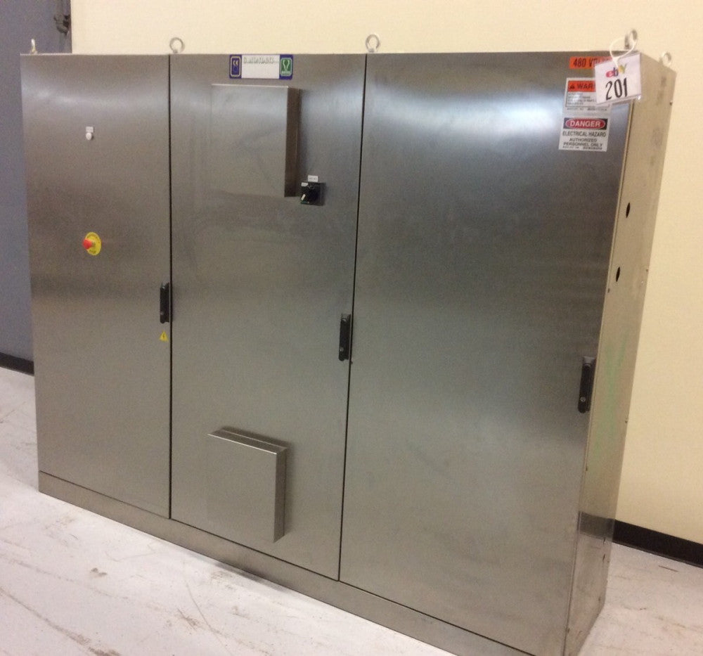 IRINOX AS/AZ S/S MODULAR ENCLOSURE 3-DOOR WIDE 95" X 24" X 75" W/ DISCONNECT