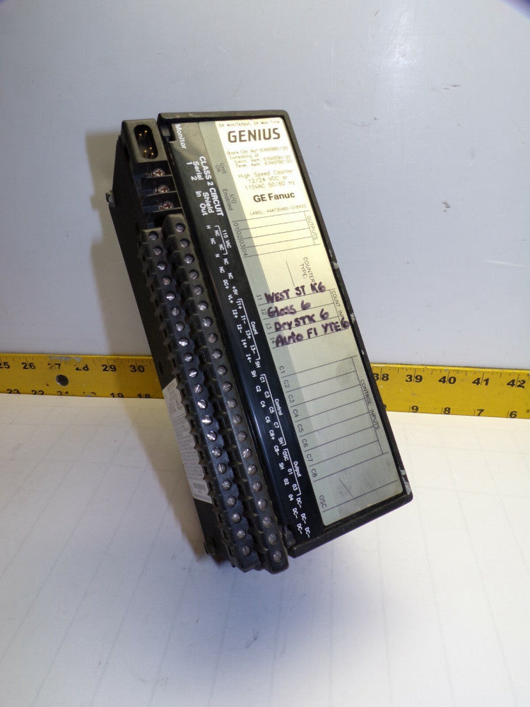 GE FANUC IC660TBD120K HIGH SPEED COUNTER IC660BBD120 BLOCK 115 VAC 12/24 VDC 