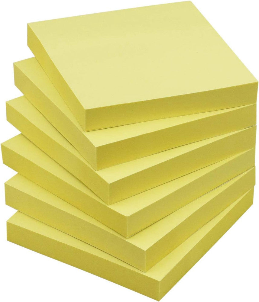 Sticky Notes 3X3 Self-Stick Notes Pads with 6 Bright Colors, Easy to Post for Of