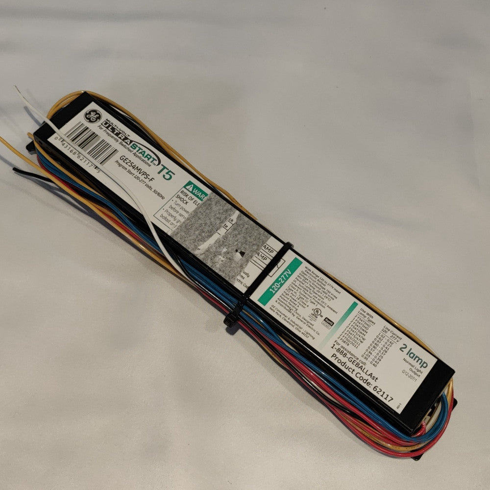 General Electric 62117 GE254MVPS-F Program Start Fluoresc Electronic Ballast 